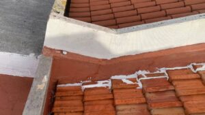 Limpeza de telhados com escova rotativa mecânica