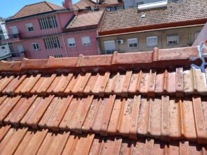 Limpeza de telhados com hidropressão controlada