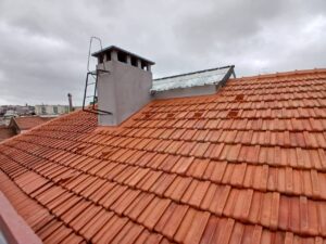 Limpeza de telhados com vapor quente