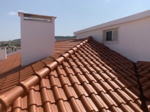 Limpeza de telhados manual com escova